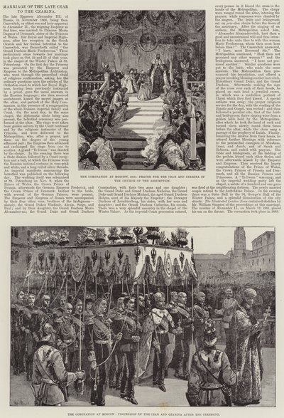 Ślub zmarłego cara do carycy autorstwa William Heysham Overend