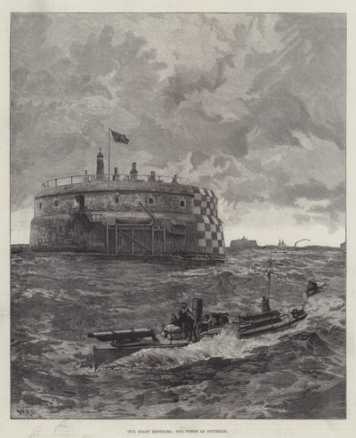 Mūsų pakrantės gynyba, Spithead poli fortai autorstwa William Heysham Overend