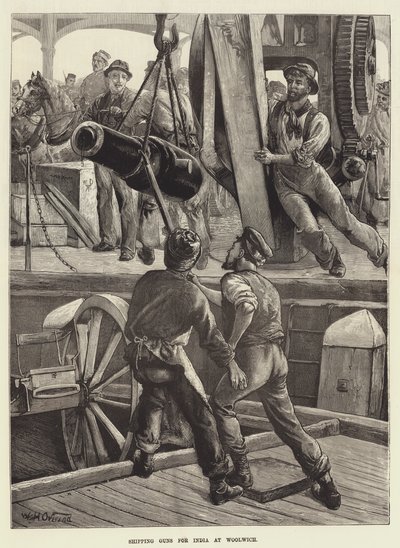 Wysyłka broni do Indii w Woolwich autorstwa William Heysham Overend