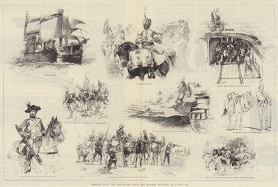 Szkice z Ilustrowanego Magazynu Marynarki Wojennej i Wojska, nr 1, lipiec 1884 r. autorstwa William Heysham Overend