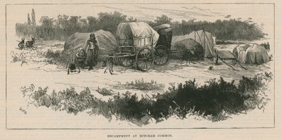 Szkice Cygańskiego Życia; Obóz w Mitcham Common autorstwa William Heysham Overend