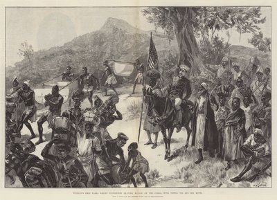Wyprawa Emin Pashy Stanleya z Matadi w Kongo, z Tippoo Tibem i jego żonami. autorstwa William Heysham Overend