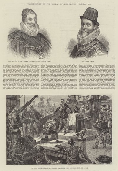 Trzysetna rocznica klęski hiszpańskiej Armady, 1588 autorstwa William Heysham Overend