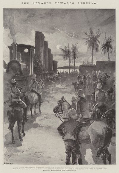 Natarcie w kierunku Dongoli autorstwa William Heysham Overend