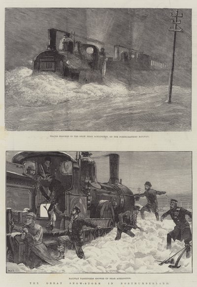 Wielka burza śnieżna w Northumberland autorstwa William Heysham Overend