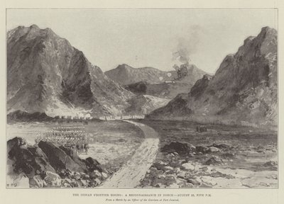 Indian Frontier Rising, rekonesans w życie, 23 sierpnia, godz. 17.00 autorstwa William Heysham Overend