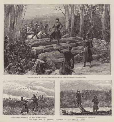 Wojna lądowa w Irlandii autorstwa William Heysham Overend