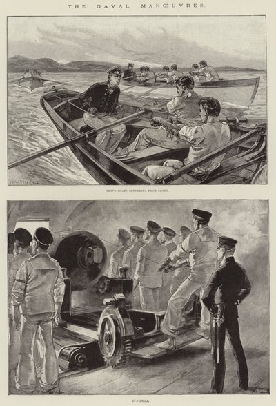 Manewry morskie autorstwa William Heysham Overend