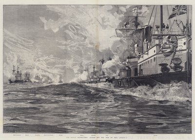 Manewry morskie, Akcja poza wyspą Man, 3 sierpnia autorstwa William Heysham Overend