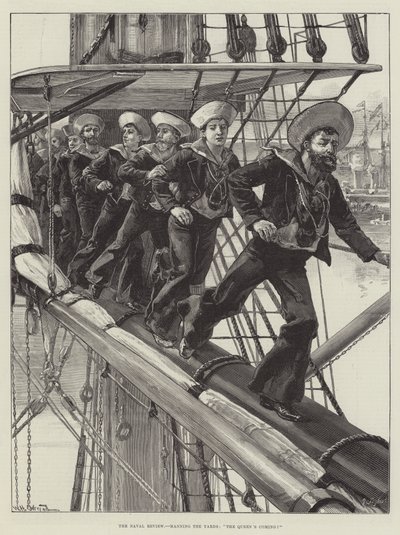 The Naval Review, obsada stoczni, The Queen