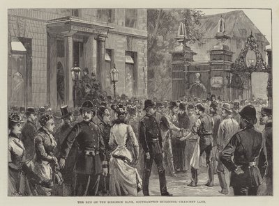 The Run on the Birkbeck Bank, Southampton Buildings, Chancery Lane autorstwa William Heysham Overend
