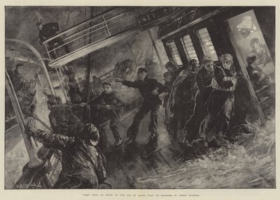 Ci, którzy wypływają na morze na statkach, którzy robią interesy na wielkich wodach. autorstwa William Heysham Overend