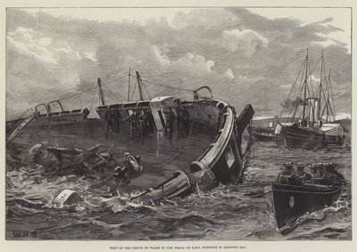 Wizyta księcia Walii na wraku HMS Eurydice w Sandown Bay autorstwa William Heysham Overend