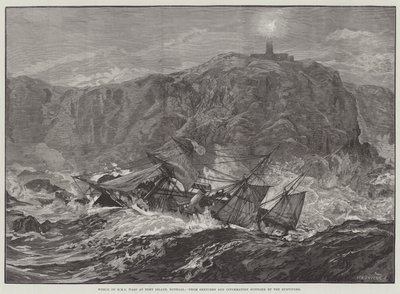 Wrak HMS Wasp na Tory Island, Donegal autorstwa William Heysham Overend