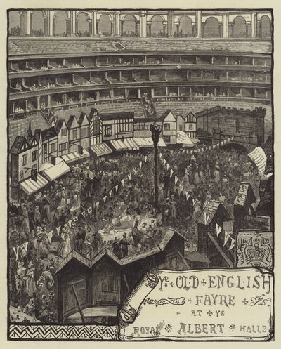 Ye Old English Fayre, w Royal Albert Hall autorstwa William Heysham Overend