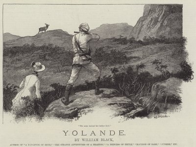 Yolande, autorstwa Williama Blacka autorstwa William Heysham Overend