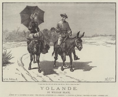 Yolande, autorstwa Williama Blacka autorstwa William Heysham Overend