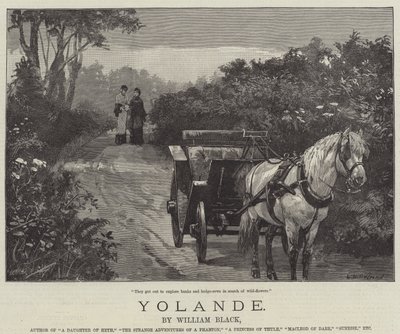 Yolande — William Black autorstwa William Heysham Overend