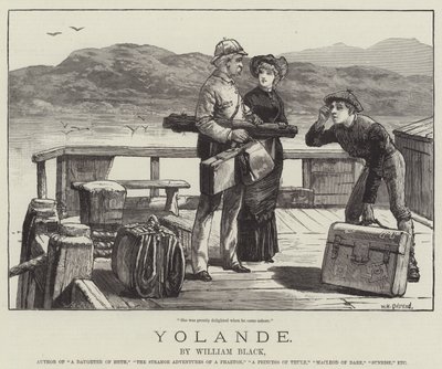 Yolande — William Black autorstwa William Heysham Overend