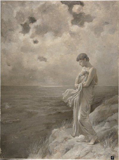 Sonnet: „Kiedy boję się, że przestanę być”, 1887 autorstwa William Hicok Low