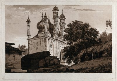 Meczet w Gazipoor( autorstwa William Hodges