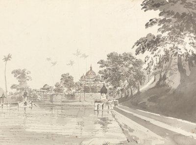 Widok meczetu w Mounheerze [Maner] autorstwa William Hodges