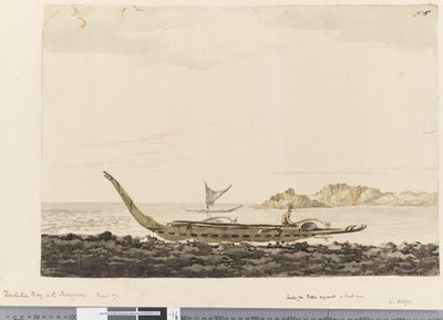 Strona 25 Zatoka Rozdzielczości na Markizach. 1774 autorstwa William Hodges