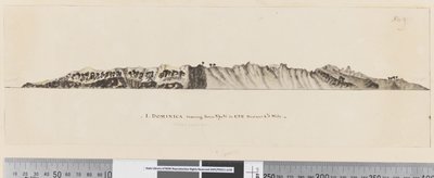 Strona 25a/c 1. Namiar na Dominika z N przez W do ESE oddalony o 1,5 mili autorstwa William Hodges