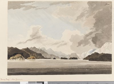 Strona 32 Dusky Bay, Nowa Zelandia autorstwa William Hodges