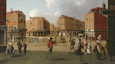 Seven Dials, Covent Garden olej na płótnie detal z 353744 autorstwa William Hodges