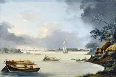 Widok Kalkuty, ok. 1790 r. (olej na płótnie) autorstwa William Hodges