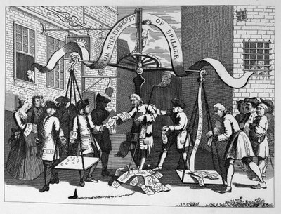 (Bilet) na korzyść (Jamesa) Spillera (gracza) autorstwa William Hogarth