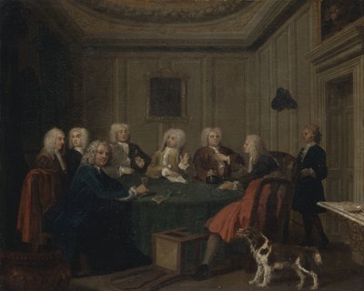 Klub dżentelmenów autorstwa William Hogarth
