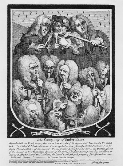 Konsultacja lekarzy, 1736 autorstwa William Hogarth