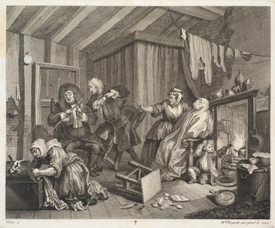 Postęp nierządnicy autorstwa William Hogarth