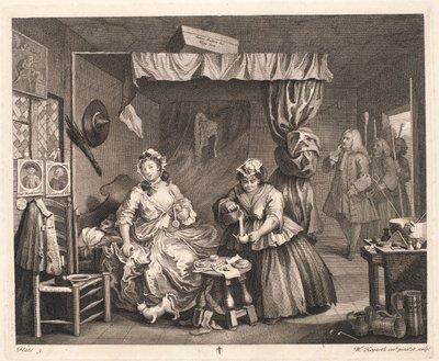 Postęp nierządnicy autorstwa William Hogarth