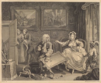 Kariera prostytutki: tablica 2 autorstwa William Hogarth