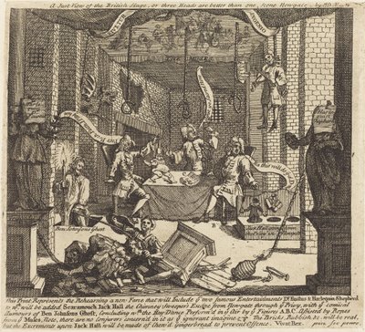 Sprawiedliwy widok na brytyjską scenę autorstwa William Hogarth