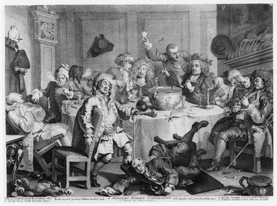 Nowoczesna rozmowa o północy autorstwa William Hogarth