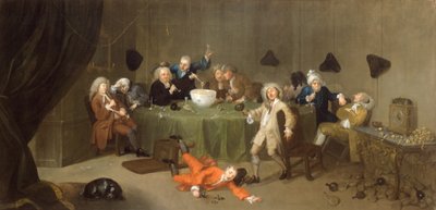 Nowoczesna rozmowa o północy, ok. 1732 r autorstwa William Hogarth