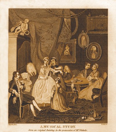 Studium muzyczne Williama Hogartha autorstwa William Hogarth