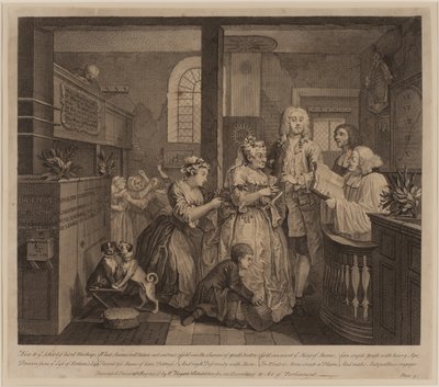 Postęp prowizji, płyta 5 autorstwa William Hogarth
