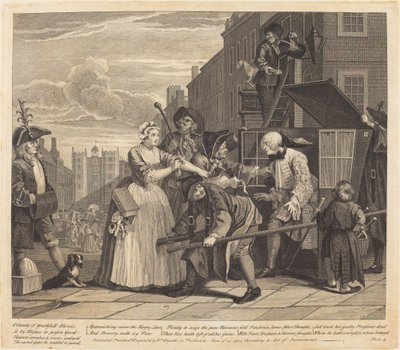 Postęp prowizji: pl.4 autorstwa William Hogarth