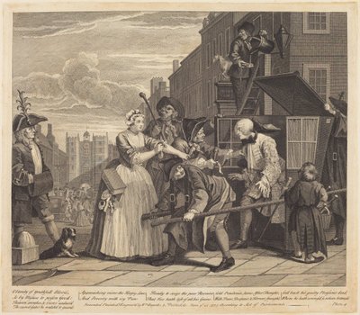 Kariera rozpustnika: tablica 4 autorstwa William Hogarth