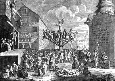 Satyra na South Sea Company, 1721 autorstwa William Hogarth