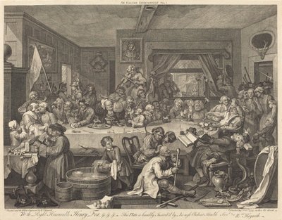 Rozrywka wyborcza autorstwa William Hogarth