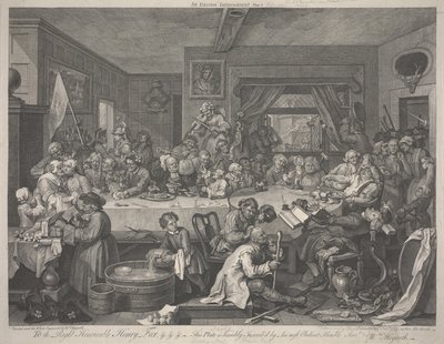 Rozrywka wyborcza autorstwa William Hogarth