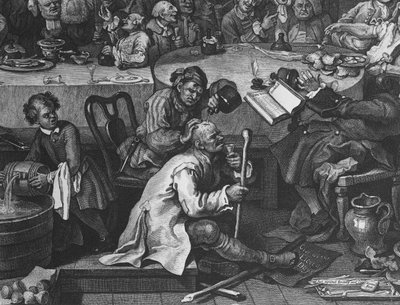 Rozrywka wyborcza, 1755 (szczegóły 396068) autorstwa William Hogarth