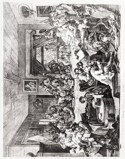 Rozrywka wyborcza, płyta I, 24 lutego autorstwa William Hogarth