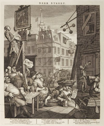 Ulica Piwna autorstwa William Hogarth